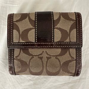 Vintage Coach Signature Monogram Wallet